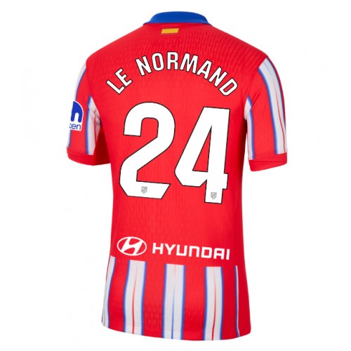 Fotbalové Dres Atletico Madrid Robin Le Normand #24 Domácí 2024-25 Krátký Rukáv